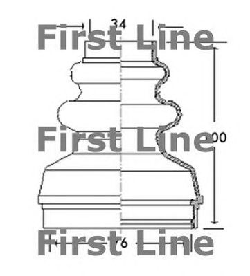 FIRST LINE fcb2736 -  Пыльник, приводной вал